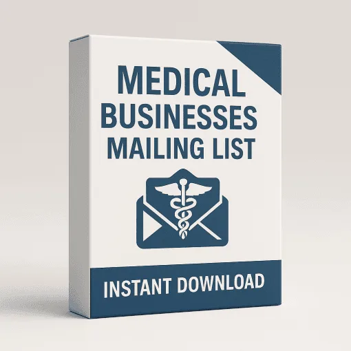 Product image of Medical Businesses Mailing List available for instant download with verified contacts