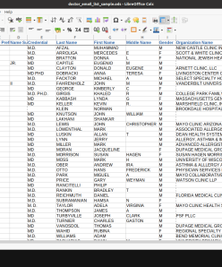 Product List – US Doctor Database